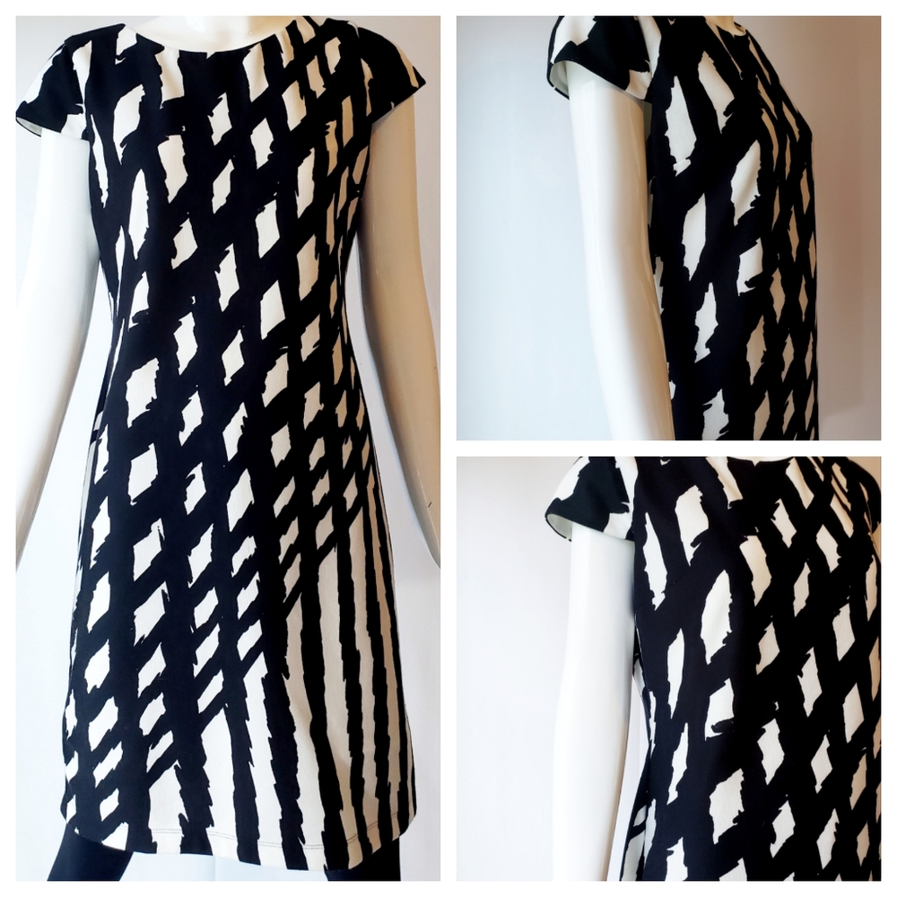 Nine West Black and White with Asymmetrical print